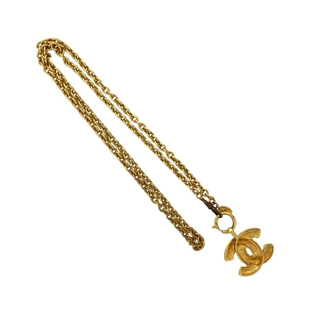 CHANEL Gold Logo Necklace - Picture 4 of 4